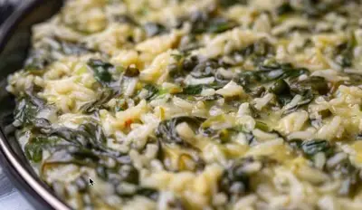 You are currently viewing Seiche spanakorizo – Grèce, Chef Roulis – 1982