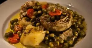 Lire la suite à propos de l’article Artichauds, petits pois et citron (Grèce, Chef Roulis – 1982)